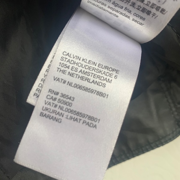 Men's Calvin Klein Leather Jacket - Picture 12 of 14